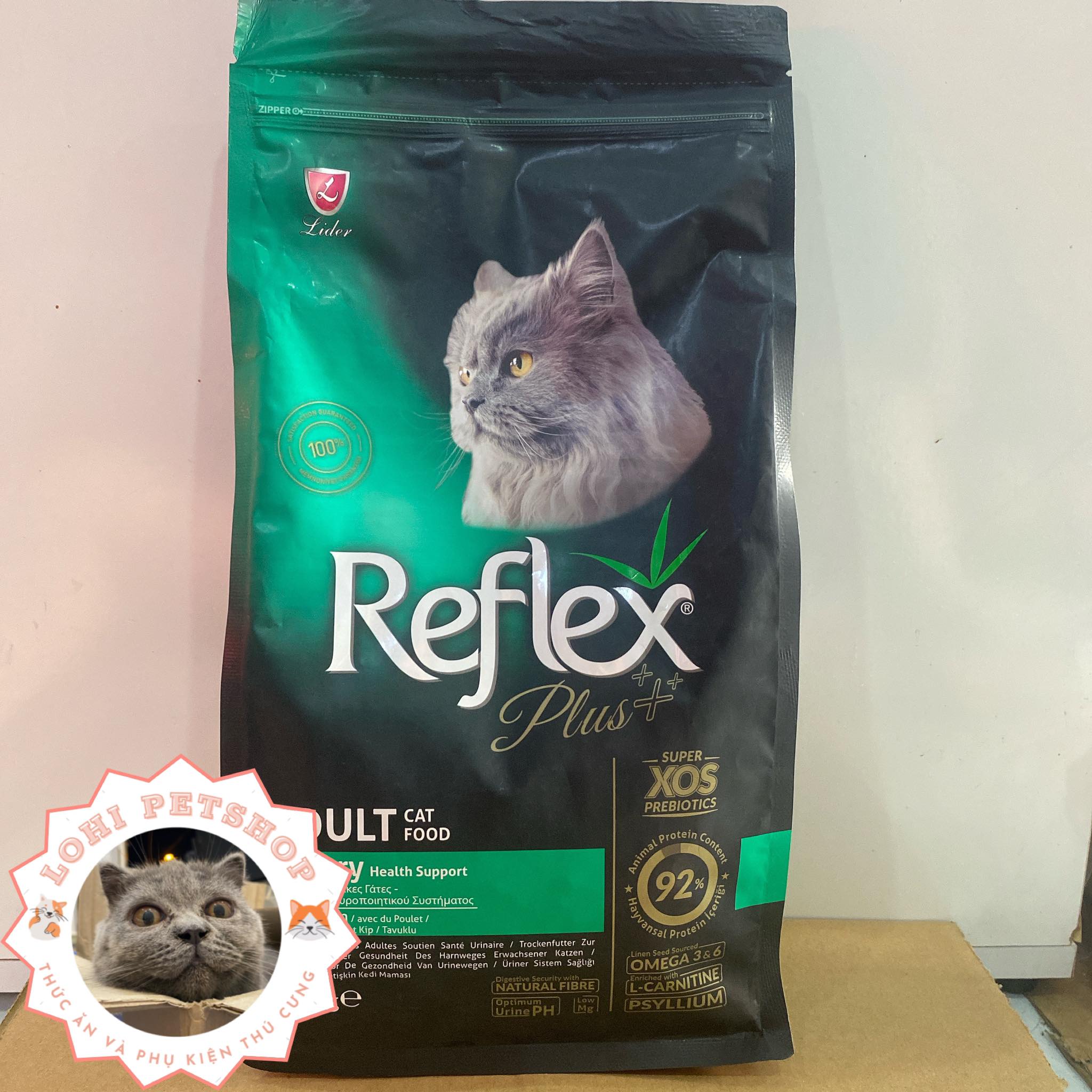 Thức ăn hạt reflex plus cho mèo - Bao nguyên 1,5kg