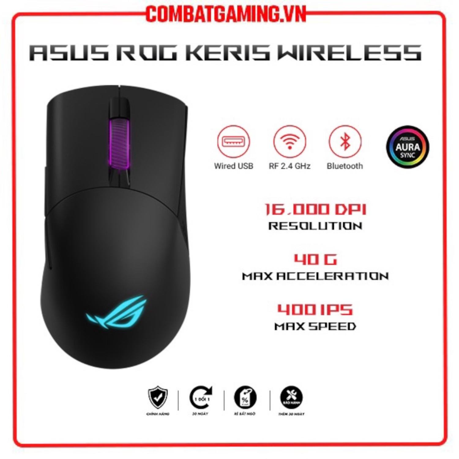 Chuột ASUS Rog Keris - Rog Keris Wireless Gaming