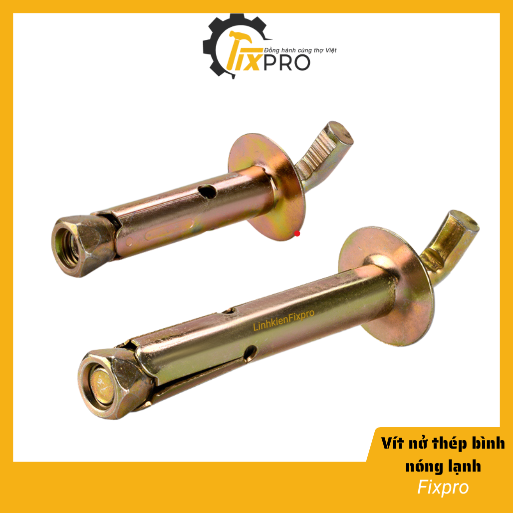 Vít nở thép treo bình nóng lạnh 12cm chất lượng tốt