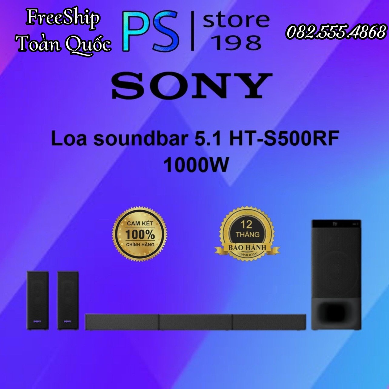 Dàn âm thanh soundbar sony 5.1 ht-s500rf