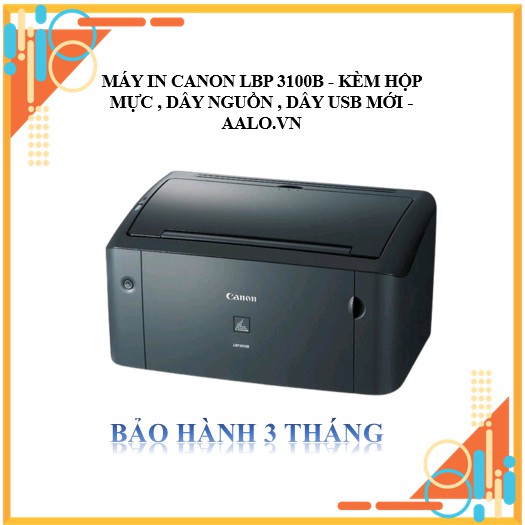 Máy in canon lbp 3100b - kèm hộp mực , dây nguồn , dây usb mới - aalo.vn