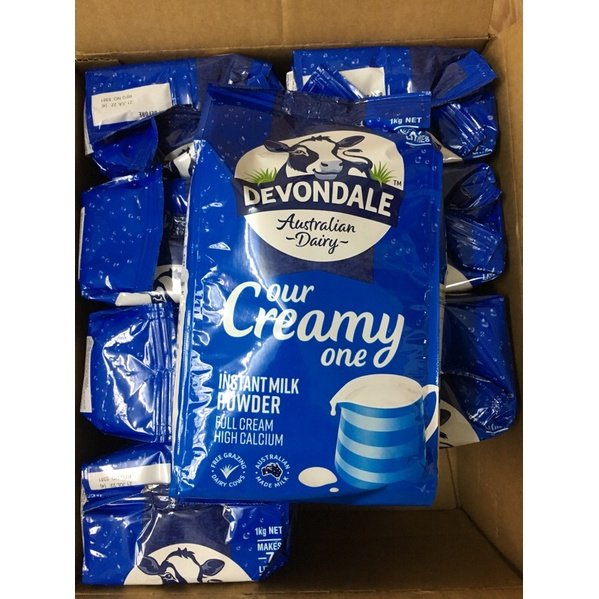 Sữa bột Úc DEVONDALE FULL CREAM gói 1 KG