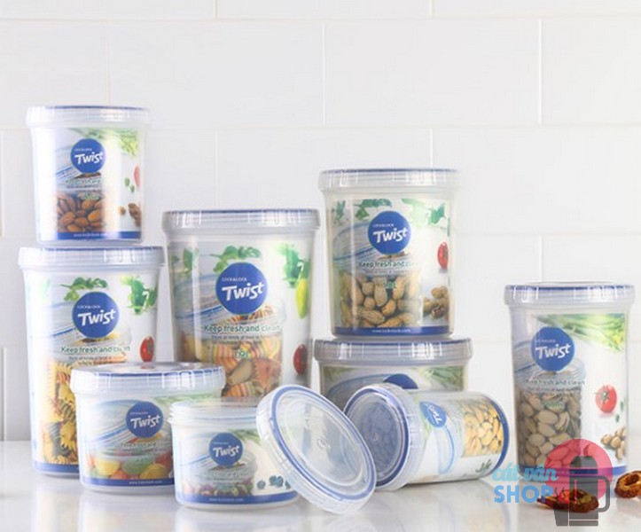 Hộp bảo quản Lock&Lock Twist 150ml-1.9L (LLS111, LLS113, LLS121, LLS122, LLS123, LLS131, LLS132, LLS133, LLS141, LLS143)