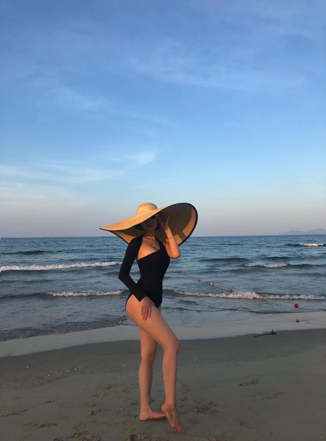 [HÀNG HOT] Bikini 1 mảnh tay dài 1 bên sexy (kèm hình thật)