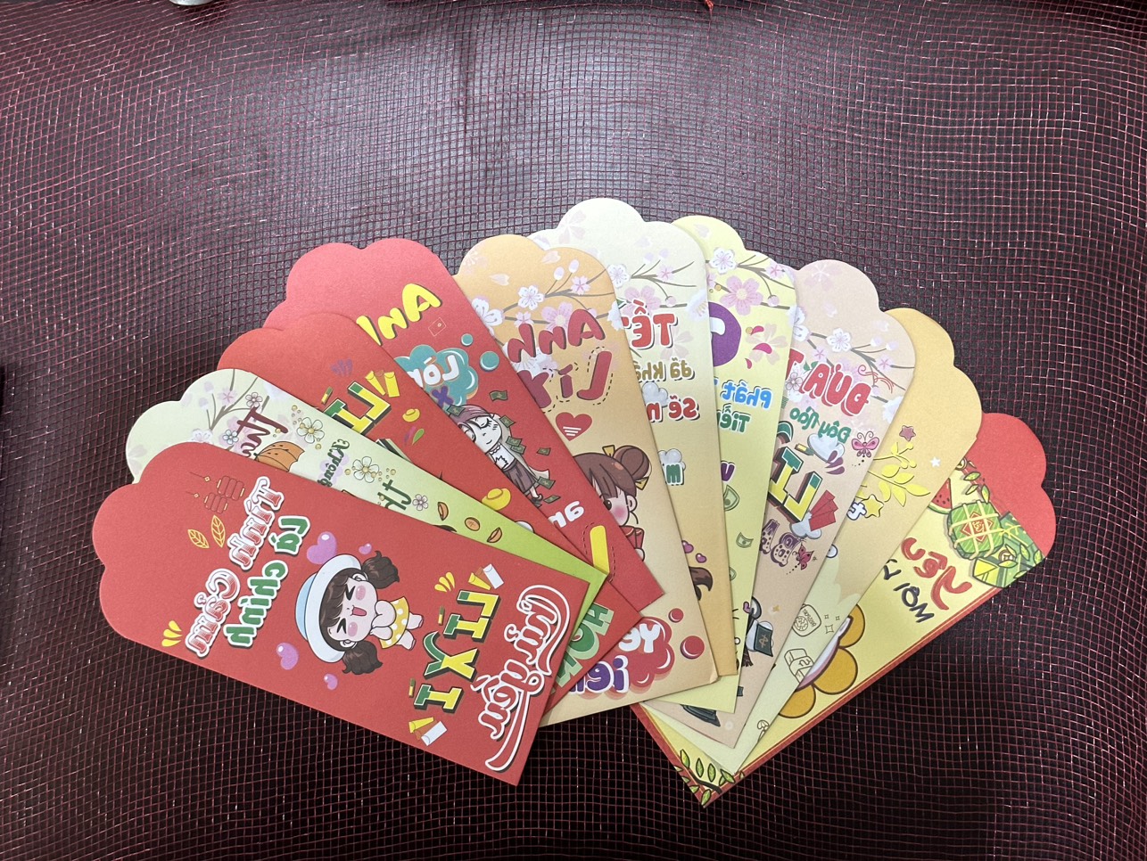 Combo 50 chiếc lì Xì 2024, lì xì cute độc lạ Kat.storex