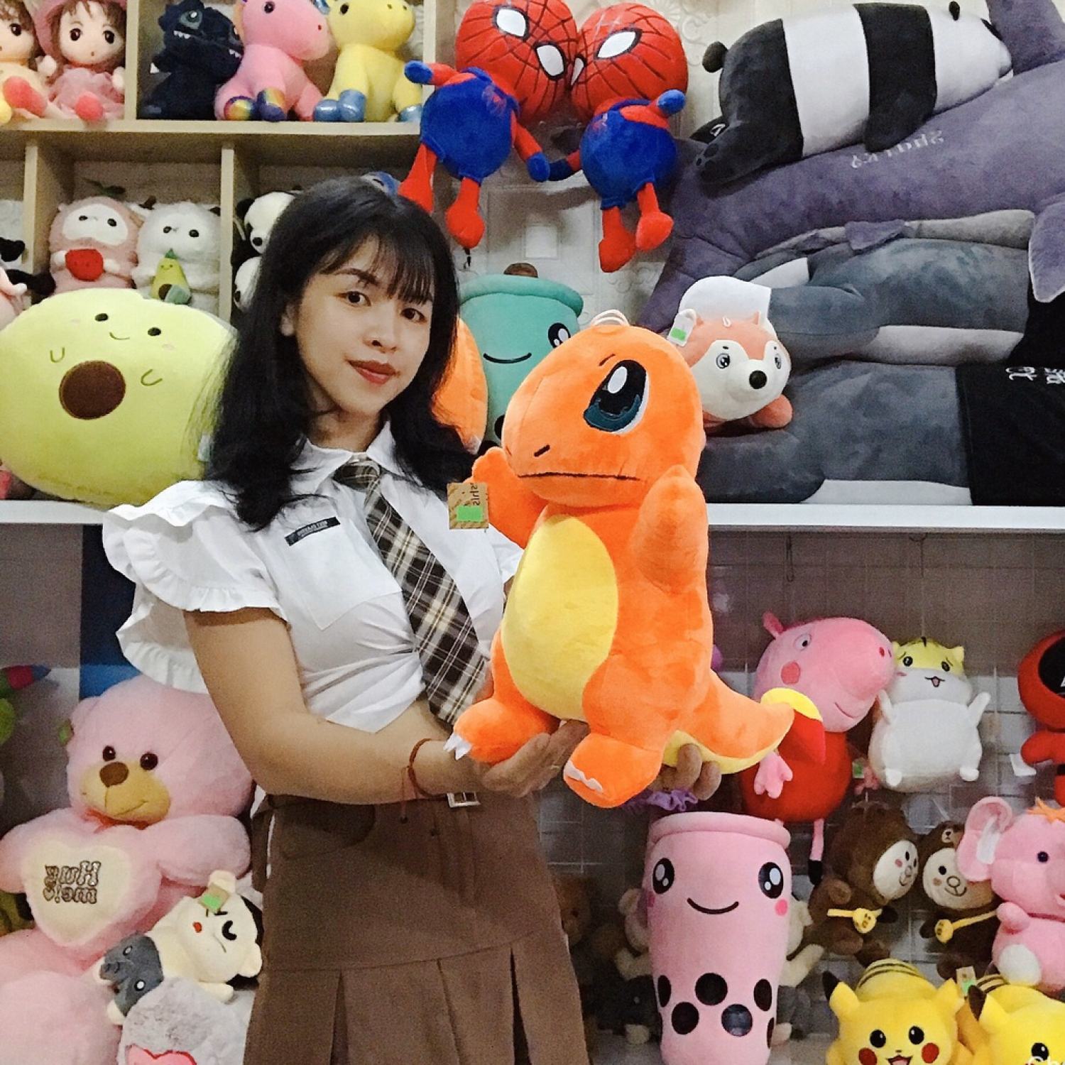 Gấu bông pokemon charmander - khủng long lửa 40cm+50cm+60cm