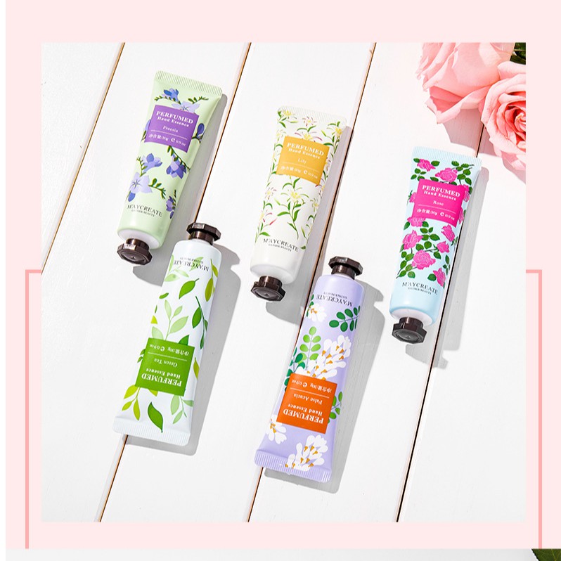[HCM][ COMBO 5 CHAI ] Kem Dưỡng Da Tay Maycreate Perfumed Hand Essence Dưỡng Ẩm Mền Da