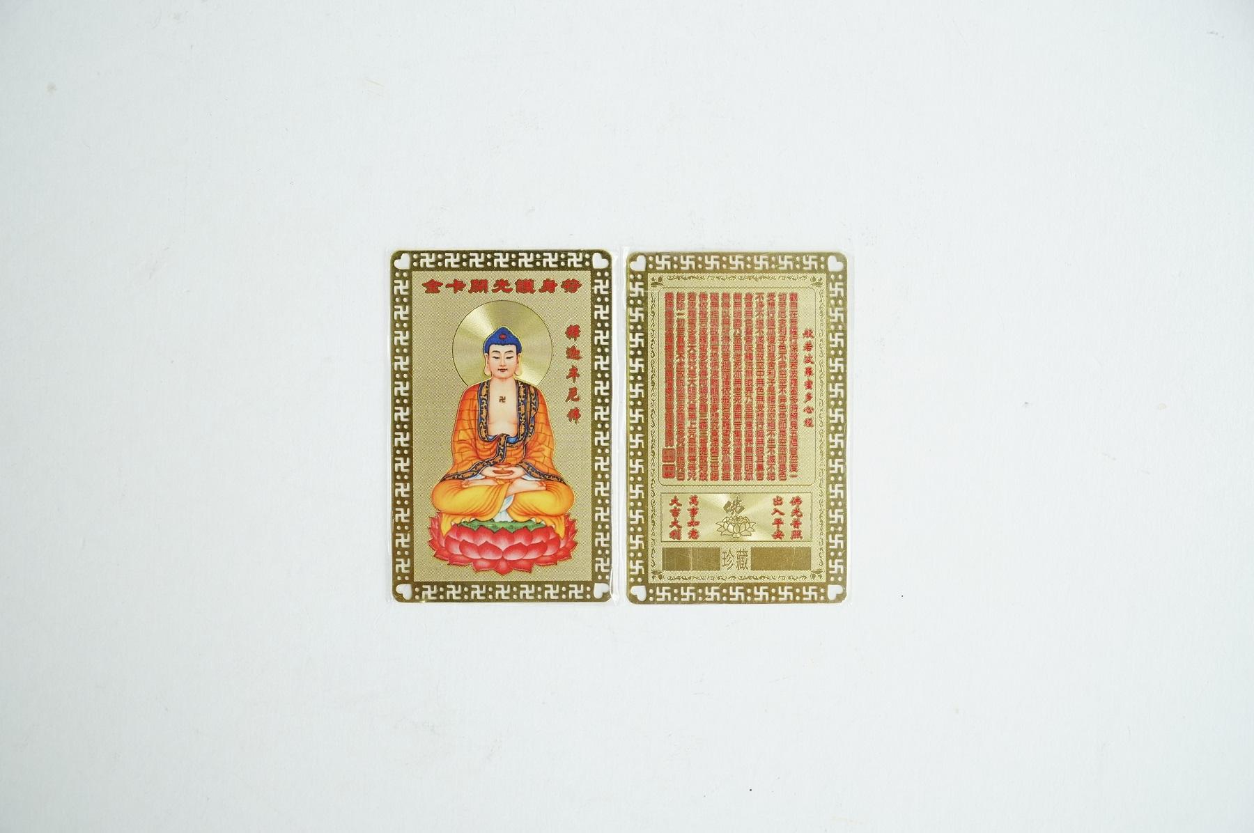 Kim bài Phật A Di Đà bình an sức khỏe