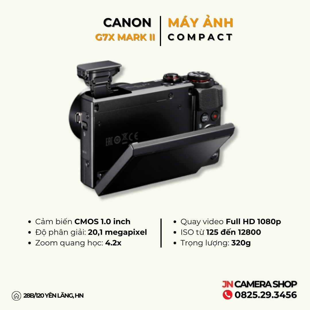 Máy ảnh canon G7X mark II - Máy 99% fullboxx