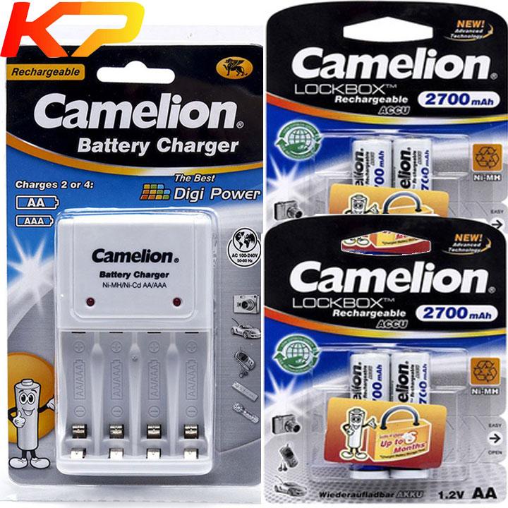 [HCM]BỘ SẠC PIN AA AAA CAMELION BC-1010B