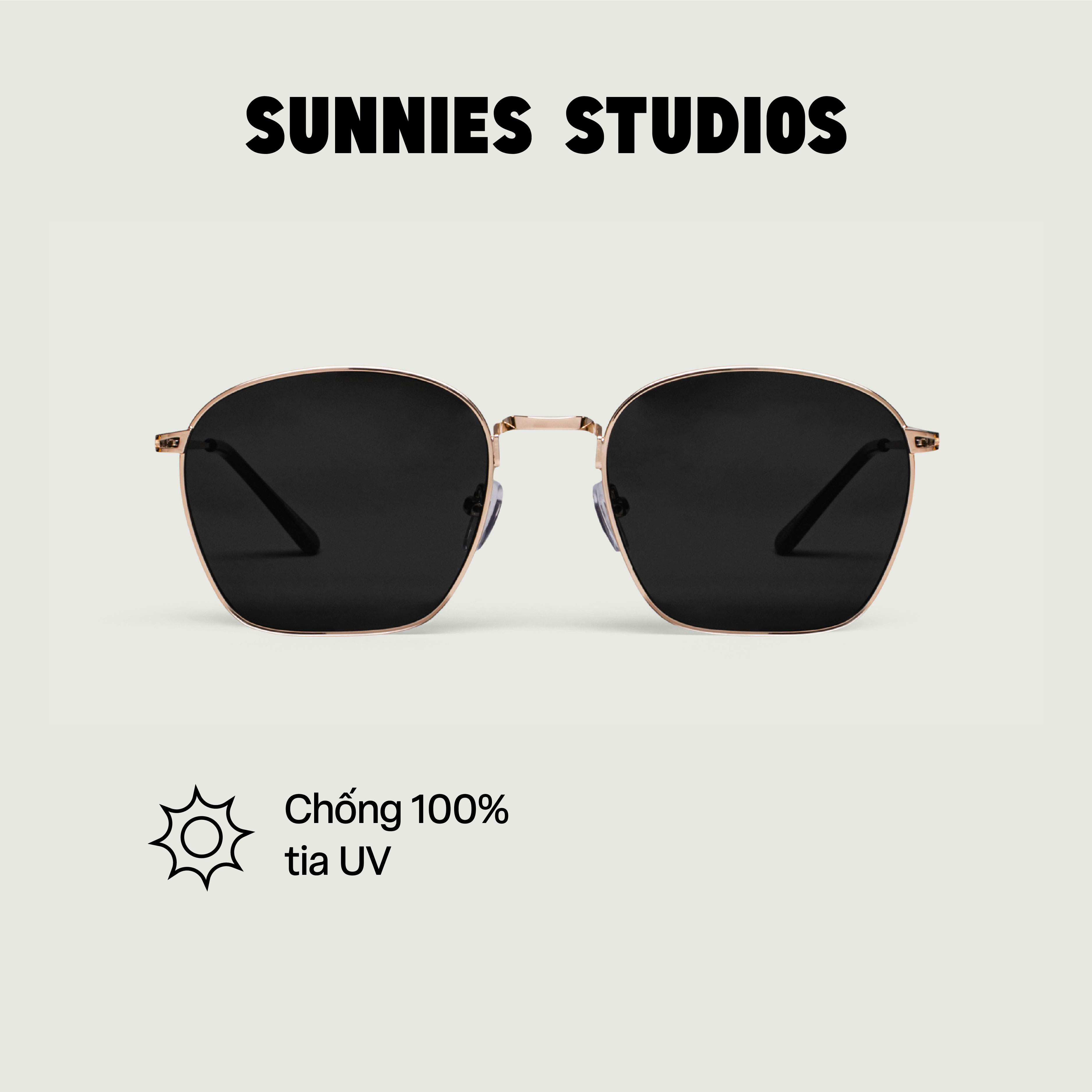 SUNNIES STUDIOS - Kính Mát Gọng Vuông Baxter Ore F - 60228-14-14