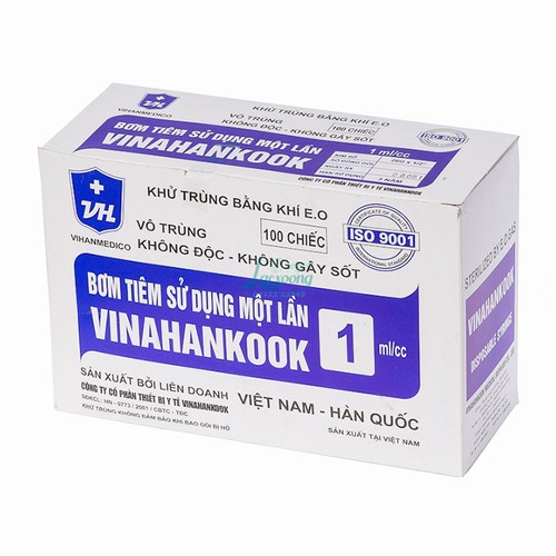 (Đủ size 1cc-3cc-5cc-10cc-20cc) Bơm Tiêm Vinahankook | Đầu Kim Vinahankook