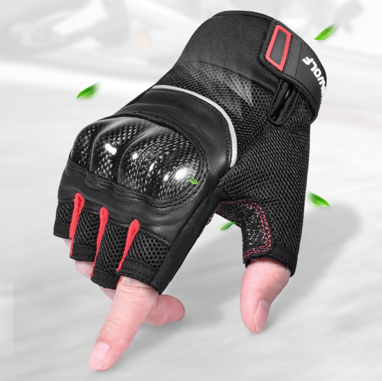 Găng tay xe máy cụt ngón MOTOWOLF MDL0327