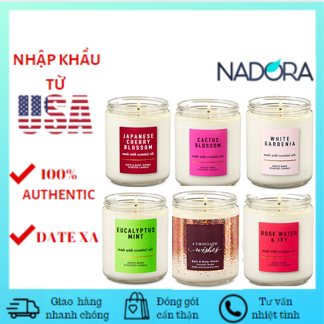 [HCM][Đủ Mùi - Link 2/3] Nến Thơm 1 Bấc Bath And Body Works Candle 1 Wicked (198g)