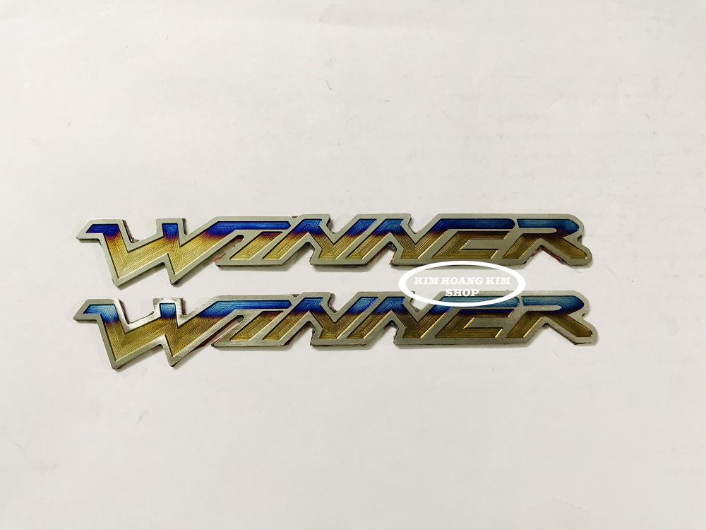 Bộ 2 tem Titanium WINNER (titan 100%)