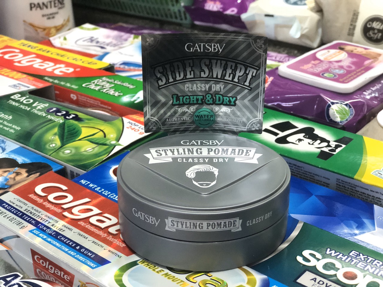 Wax vuốt tóc Gatsby Styling Pomade đen 75g