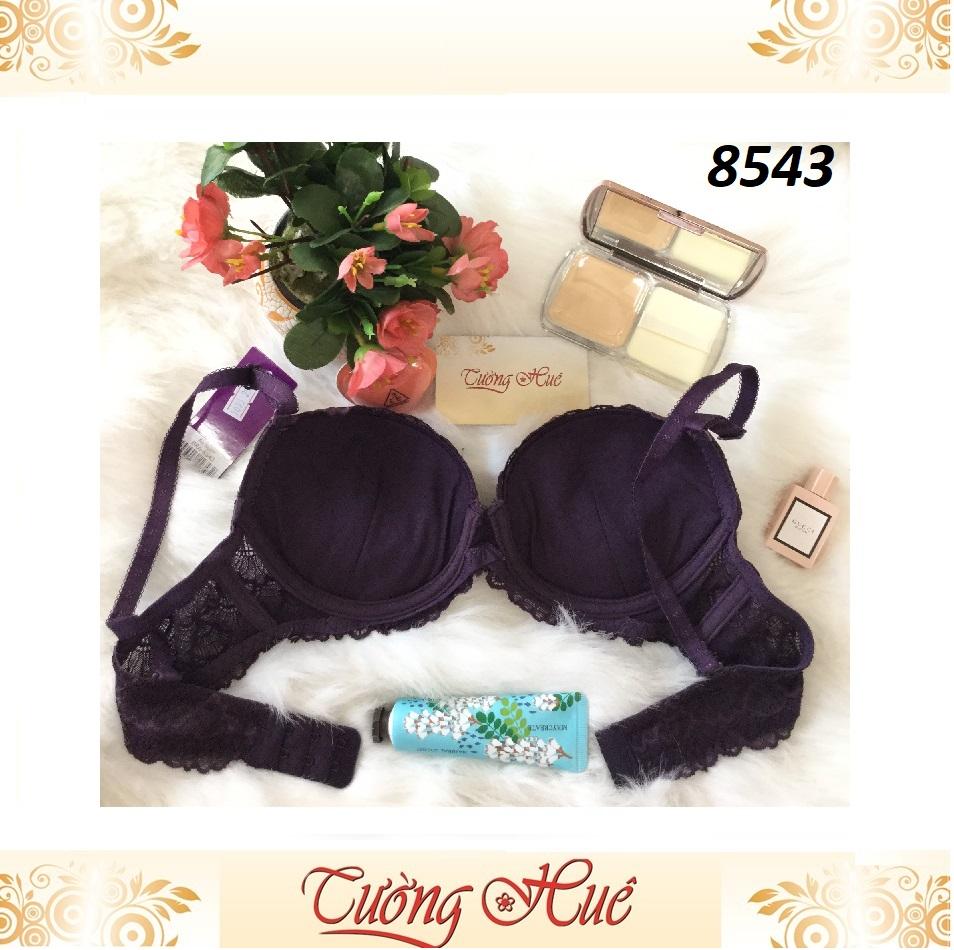 Áo lót nữ annie  8543 phối ren mút vừa.