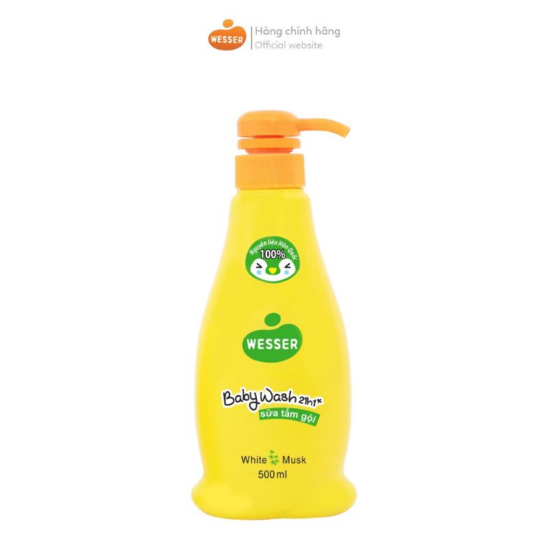 Sữa tắm gội 2in1 Wesser cho bé