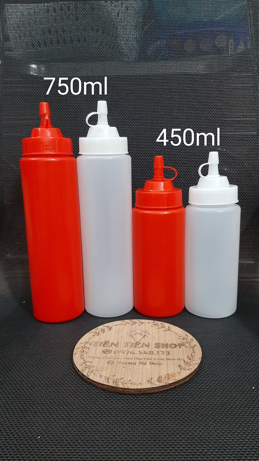 Chai nhựa đựng tương, nước sốt chọn size
