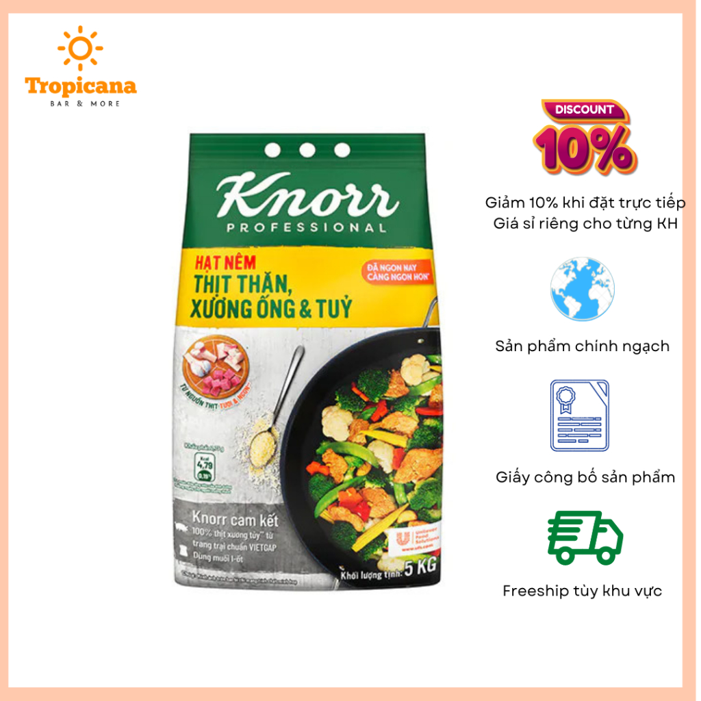Knorr hạt nêm từ thịt - gói 5kg