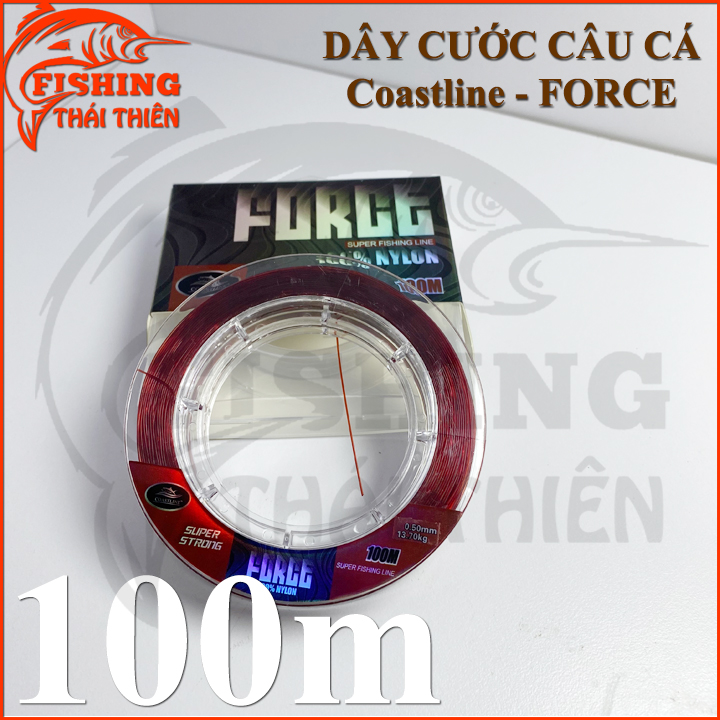 [HCM]Dây cước câu cá Coastline Force cuộn 100m nhiều kích thước