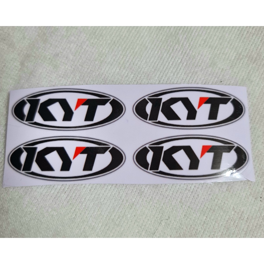 Tem decal kyt, bộ tem logo kyt chính hãng dán các dòng nón bảo hiểm và xe máy