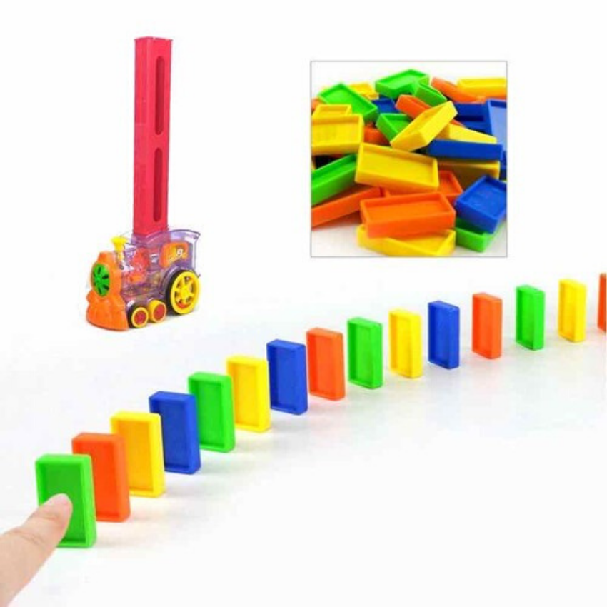 Đồ chơi Xe lửa thông minh thả domino tự động-XLD93399