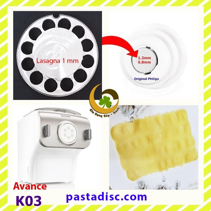 Các loại khuôn khác, loi 0.6mm, loi 0.8mm, loi 1.0mm, loi 1.2mm vong p, vs khuon, riso, ricciutelle, ht + hc 1mm mieng, dùng kèm máy làm mì philips