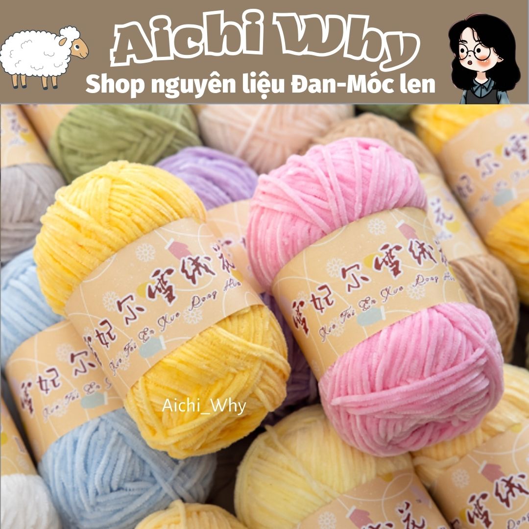 Len Nhung Chenille 2mm -  len nhung mềm