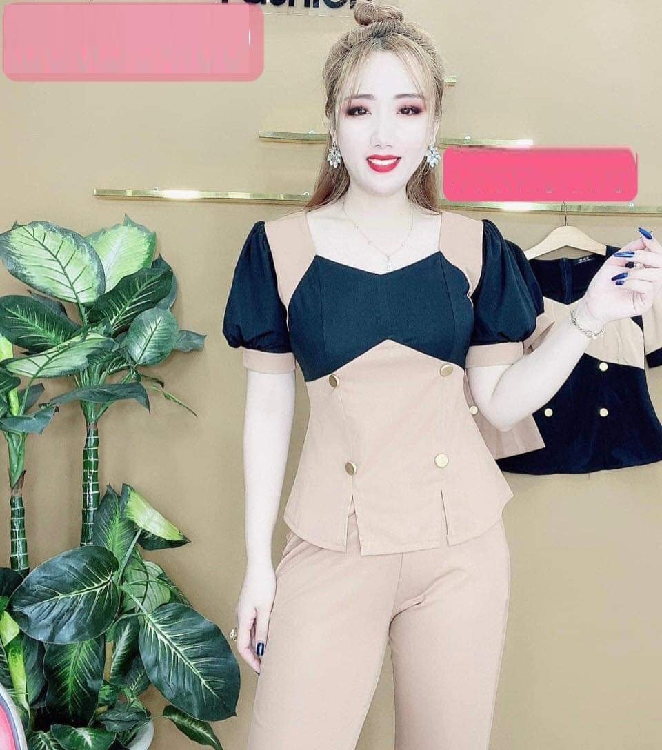 Set đồ bộ nữ thời trang thun cát hàn