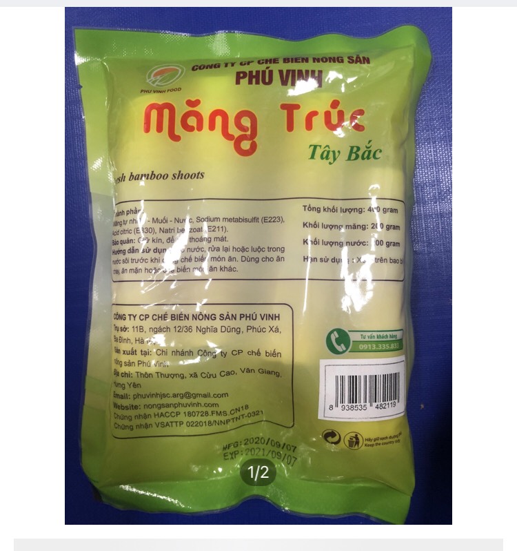 Măng trúc to (200g măng/1 bịch) - VT00018