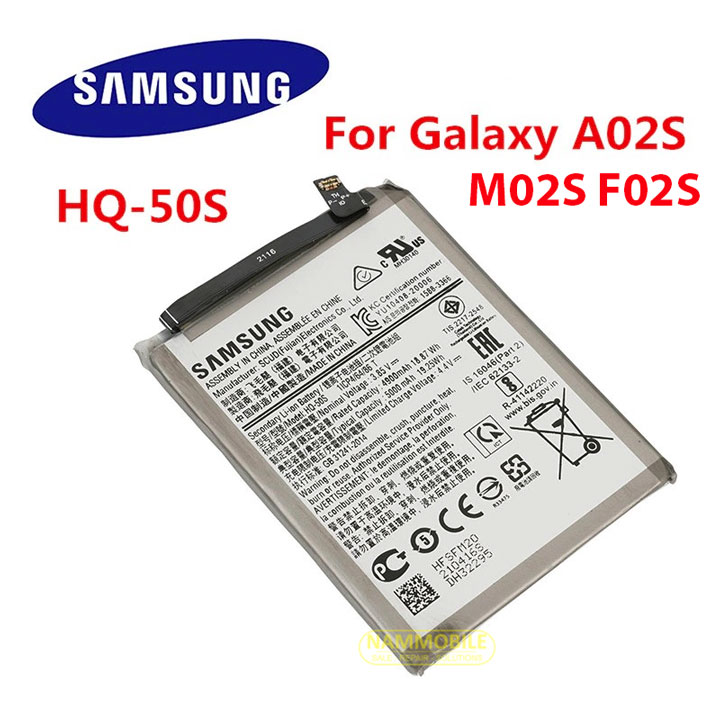 Pin samsung galaxy a02s m02s f02s hq-50s 5000 mah zin + tặng siu dán pin + freeship