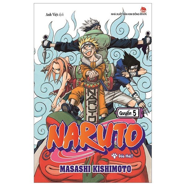 Truyện tranh - naruto - tập 5 - đấu thủ!! - tái bản 2022 - nxb kim đồng