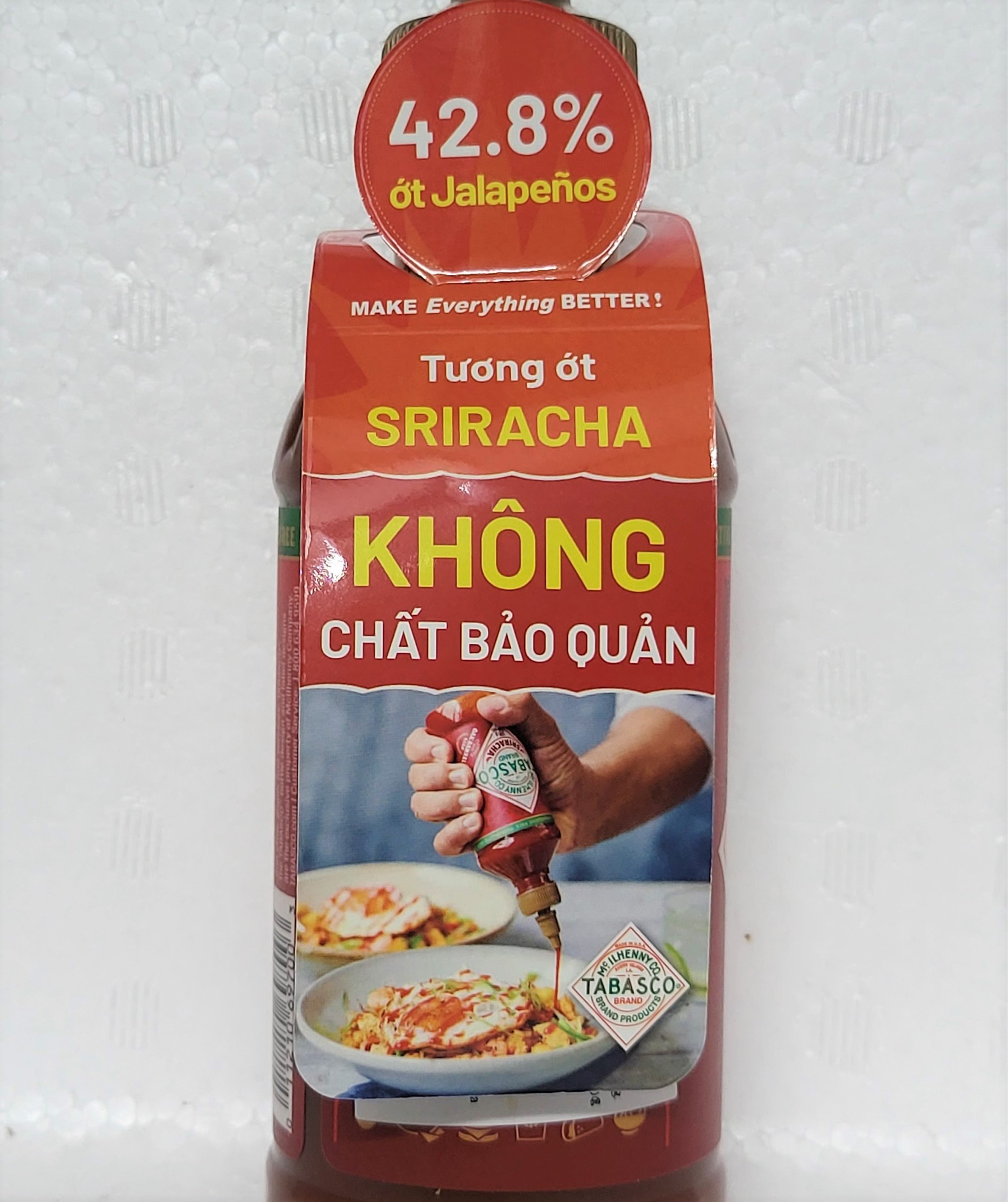 TABASCO (chai 300g) TƯƠNG ỚT Sriracha Jalapeno Chilli Sauce