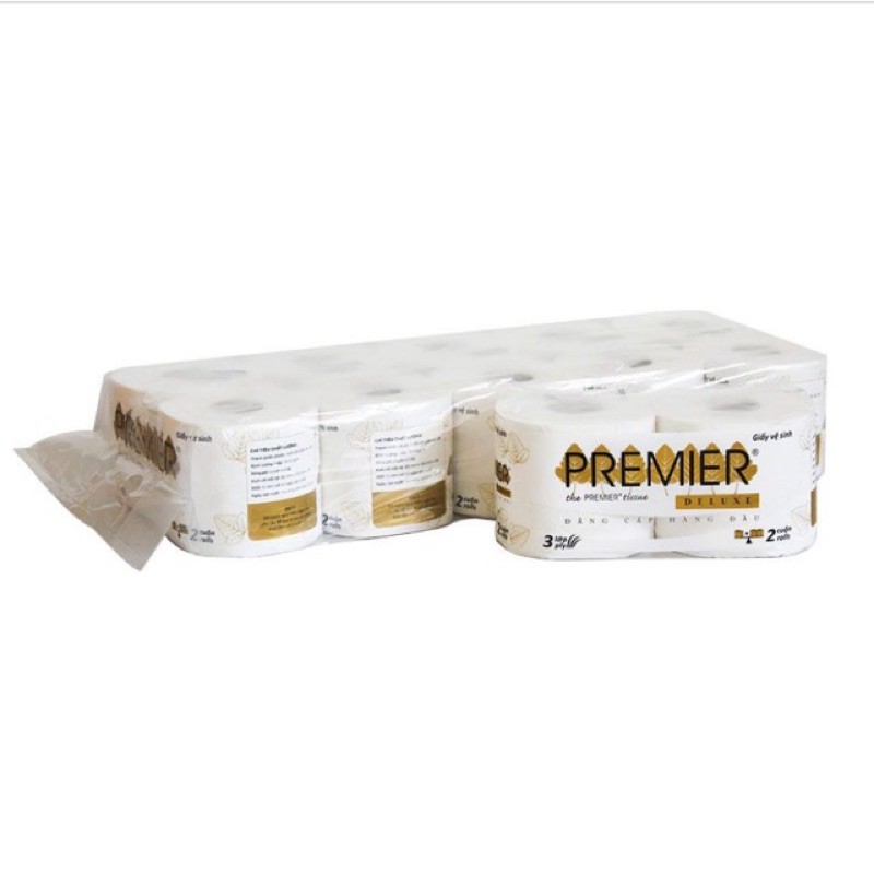 10 cuộn [1,6 kg] Giấy vệ sinh [CAO CẤP] Premier Deluxe ,MỊN, ĐẸP!!