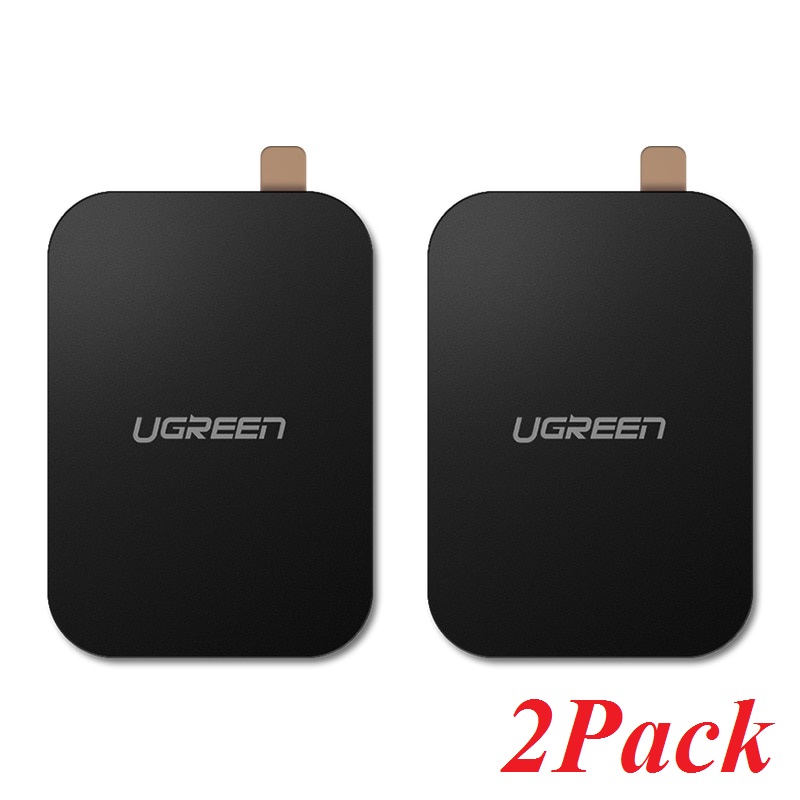 Ugreen 50869 2 miếng dán từ tính chữ nhật dành cho Giá đỡ điện thoại hoặc dán trên ô tô LP123