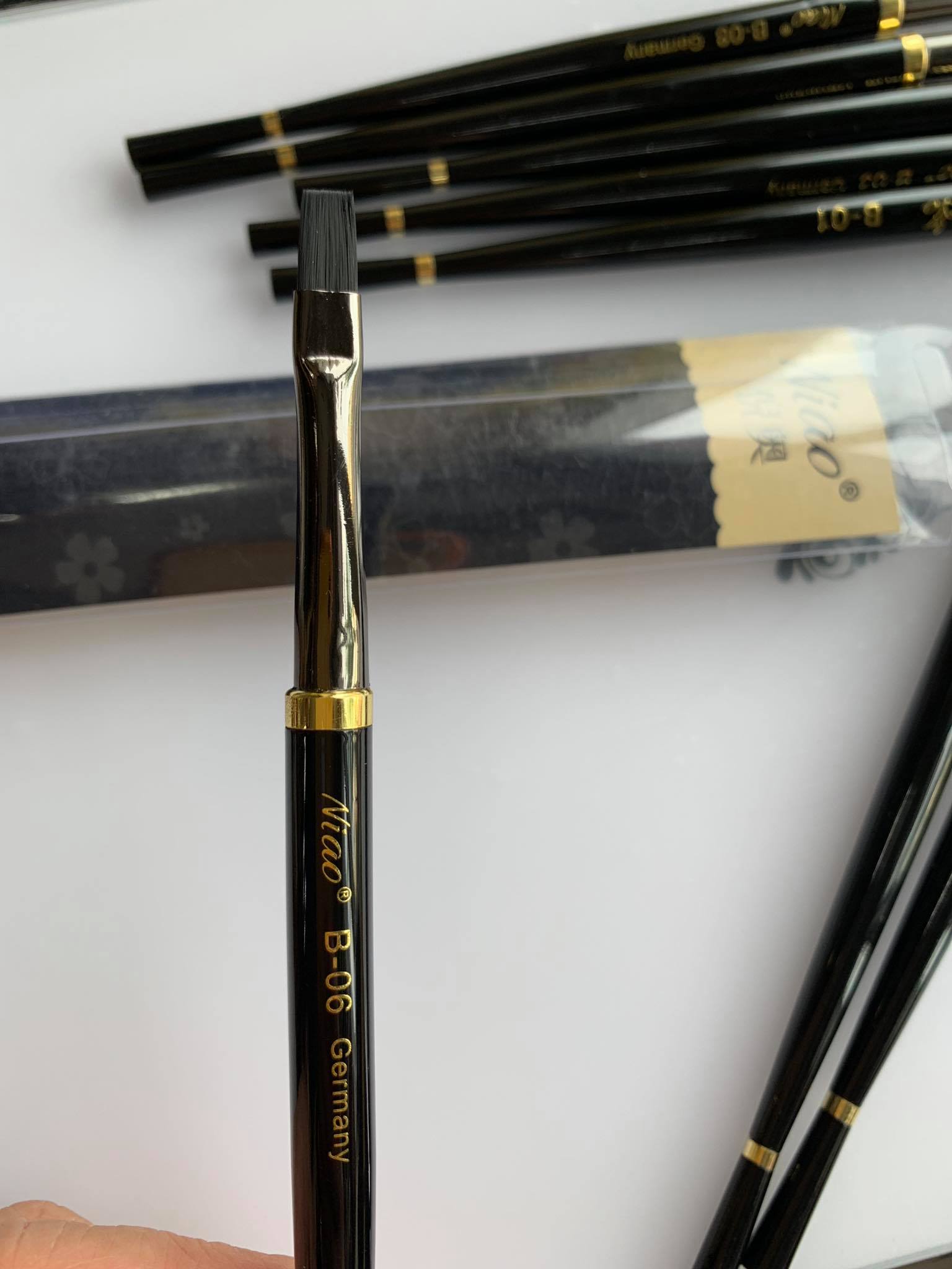 Bút cọ nét vẽ móng nail siêu mảnh niao