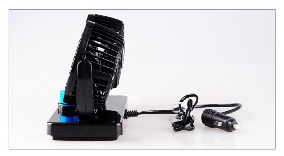 Quạt Đơn Mini 360 Độ Trong Ô Tô Cổng 12V