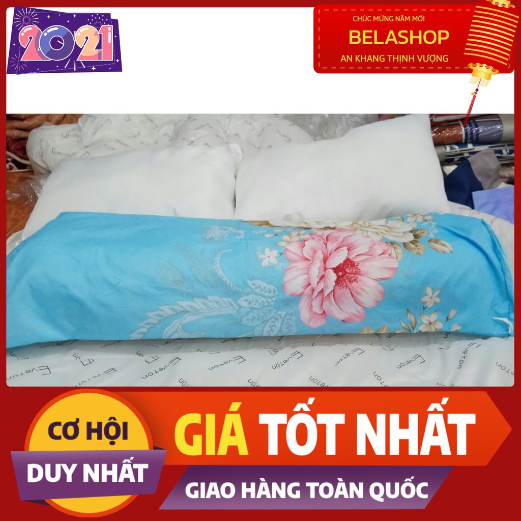 Vỏ gối ôm mẫu hoa trà hồng