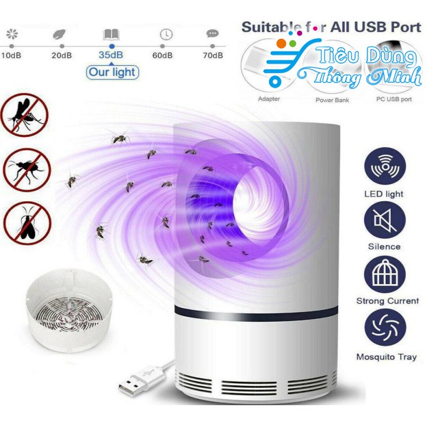 Máy Bát Muỗi Thông Minh - Đèn Bắt Trùng Có Cổng USB