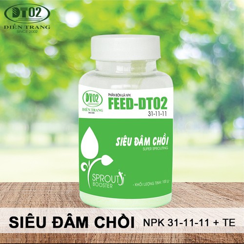 Phân bón vi lượng FEED - DT02 Chồi lá 100gr