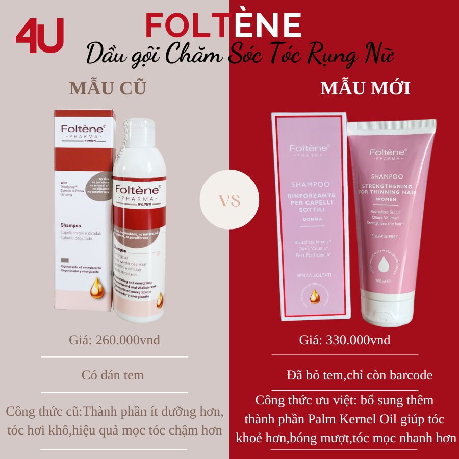 [HCM] COMBO DẦU GỘI+ XẢ FOLTENE NỮ