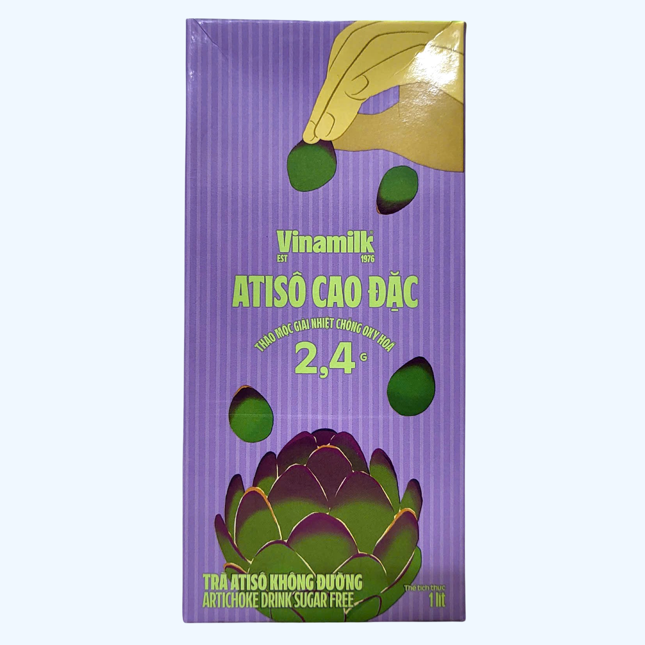 [Hộp 1 Lít – KHÔNG ĐƯỜNG] TRÀ ATISÔ VFRESH [VN] VINAMILK (Sugar Free) Artichoke Drink