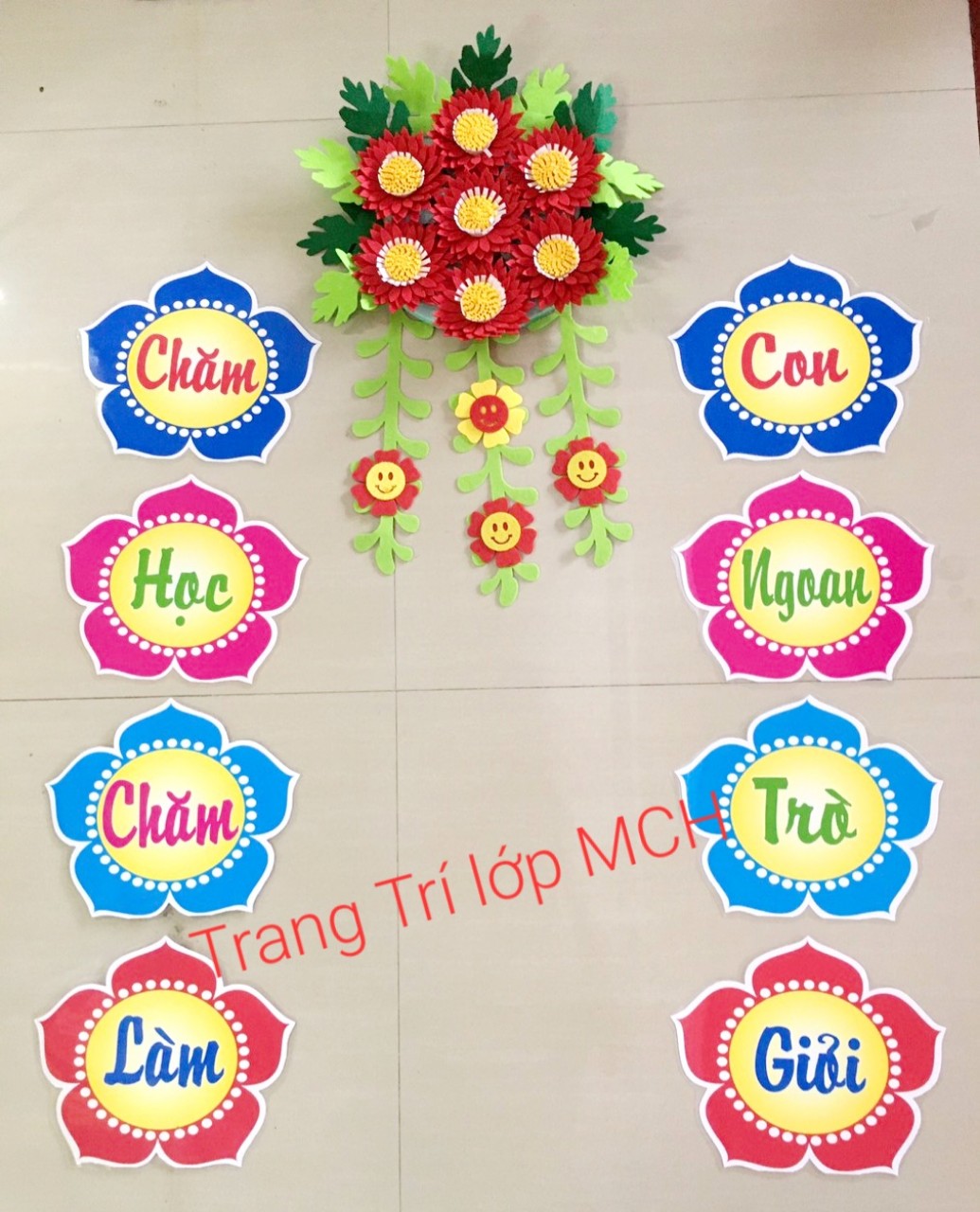 Khẩu hiệu trang trí lớp học - Cỡ A4