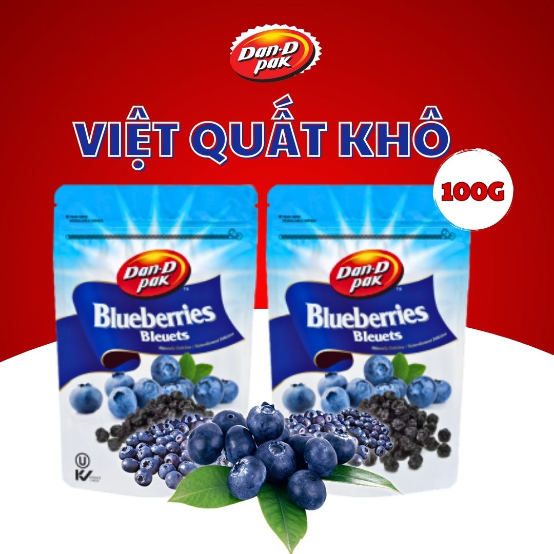Combo Ưu Đãi - Việt Quất Khô Dan D Pak I Dried Blueberries I 100g