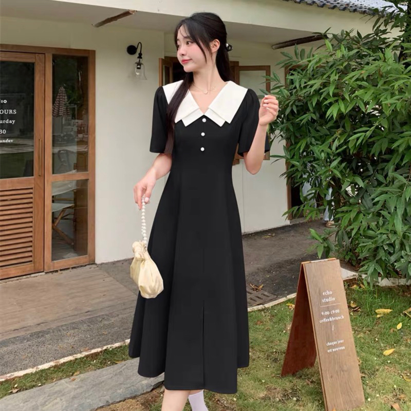 ĐẦM CỔ TRẮNG, NÚT NGỌC MS172