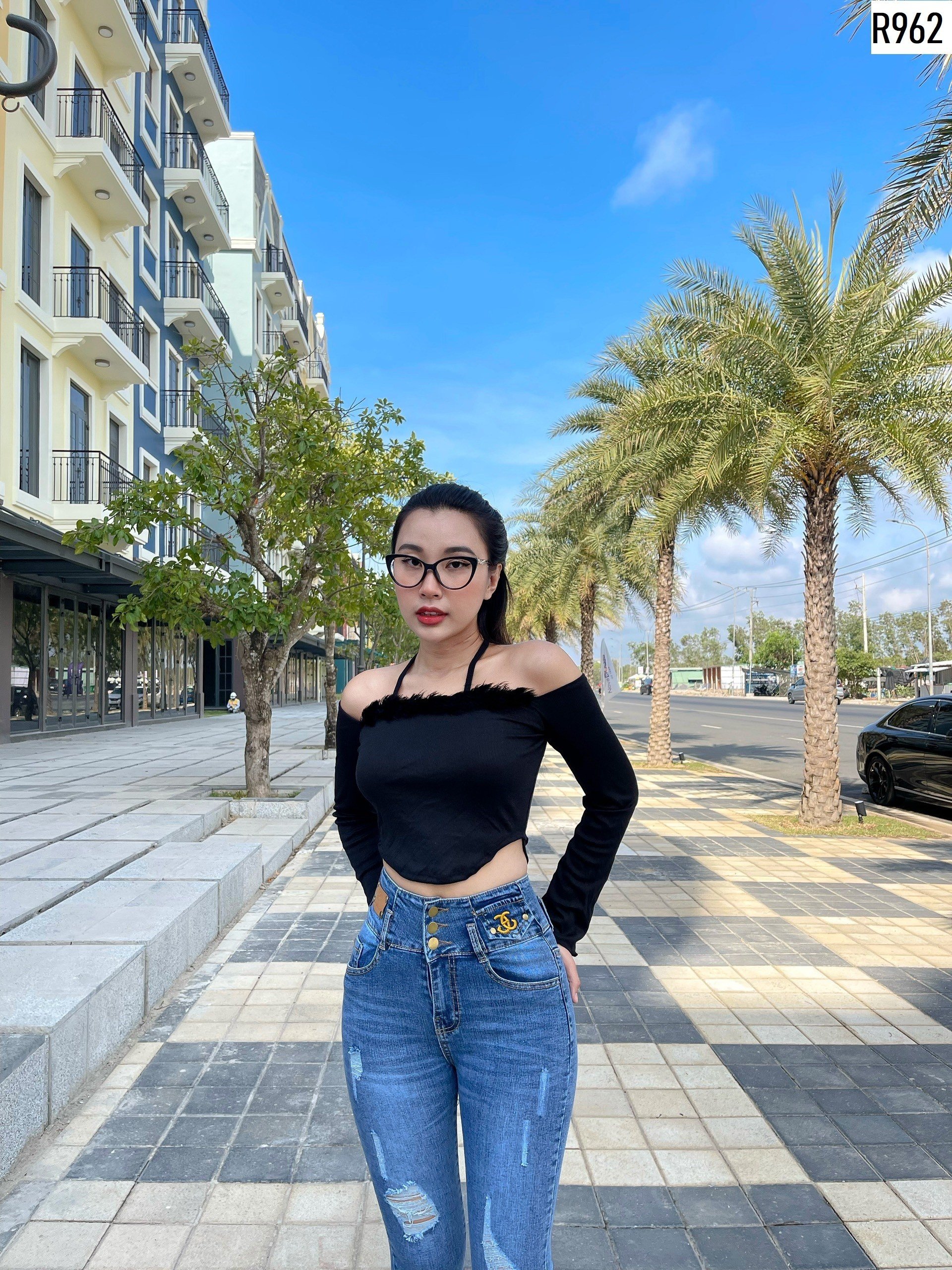 Quần jean nữ lưng cao co giãn  Đẹp Store 257