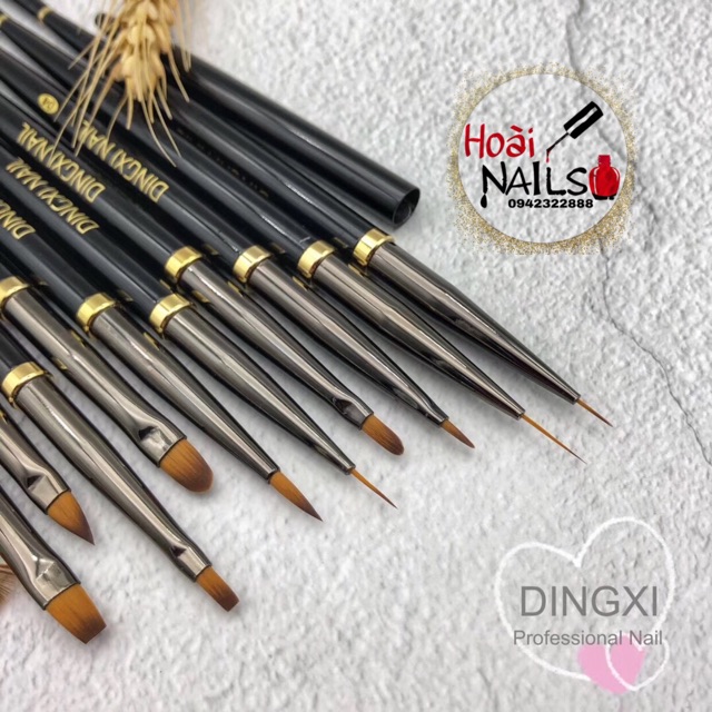Set cọ Nhật Dingxi 15c Phụ kiện Nail