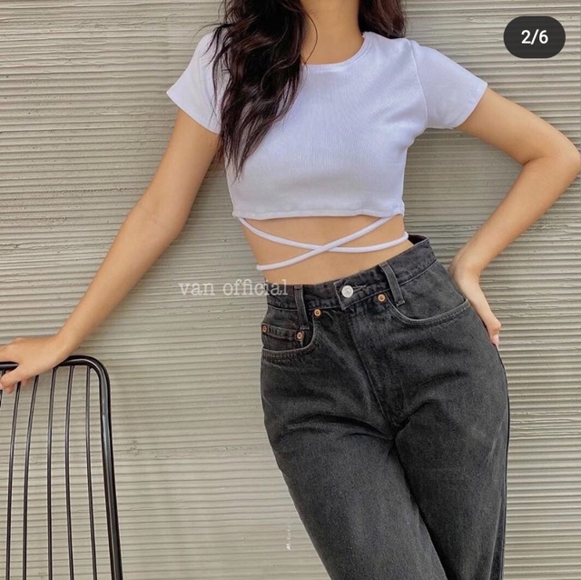 [HCM]Áo thun kiểu phối dây