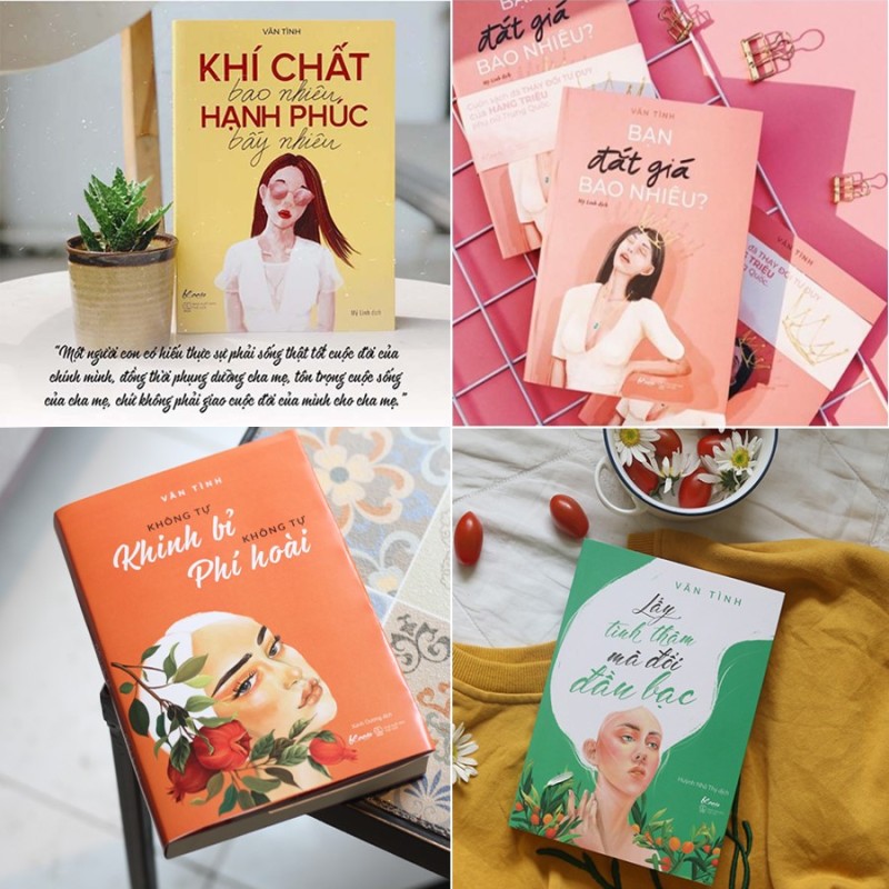 Mua Combo 4 cuốn bestseller của Vãn Tình - Bạn đắt giá bao nhiêu? - Lấy tình thâm mà đổi đầu bạc - Khí chất bao nhiêu hạnh phúc bấy nhiêu - Không tự khinh bỉ không tự phí hoài - Vãn Tình- Book Plus